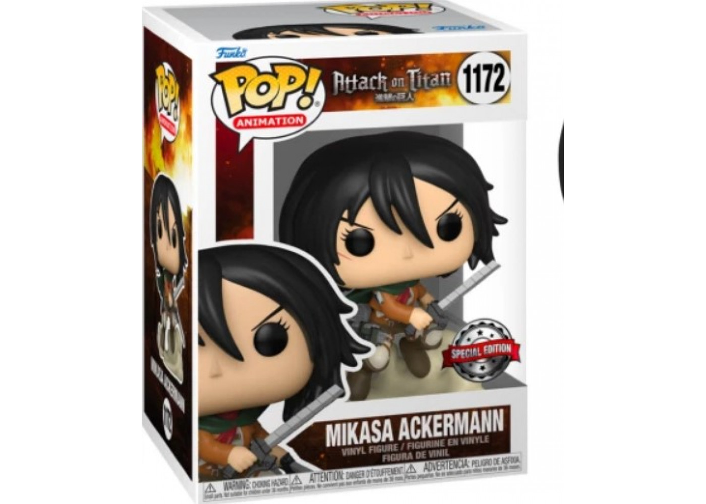 Фігурка Фанко Мікаса Акерманн Атака Титанів №1172 Attack on Titan Mikasa Ackermann Special Edition Funko 60925