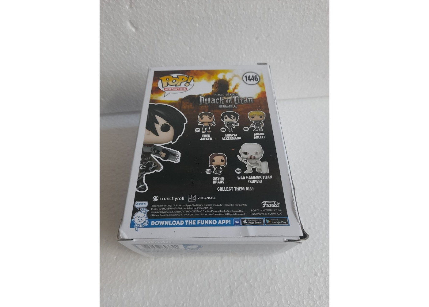 Фигурка Фанко Микаса Акерманн (Уценка) №1446 Attack on Titan Mikasa Ackermann Exclusive Funko BEX69372