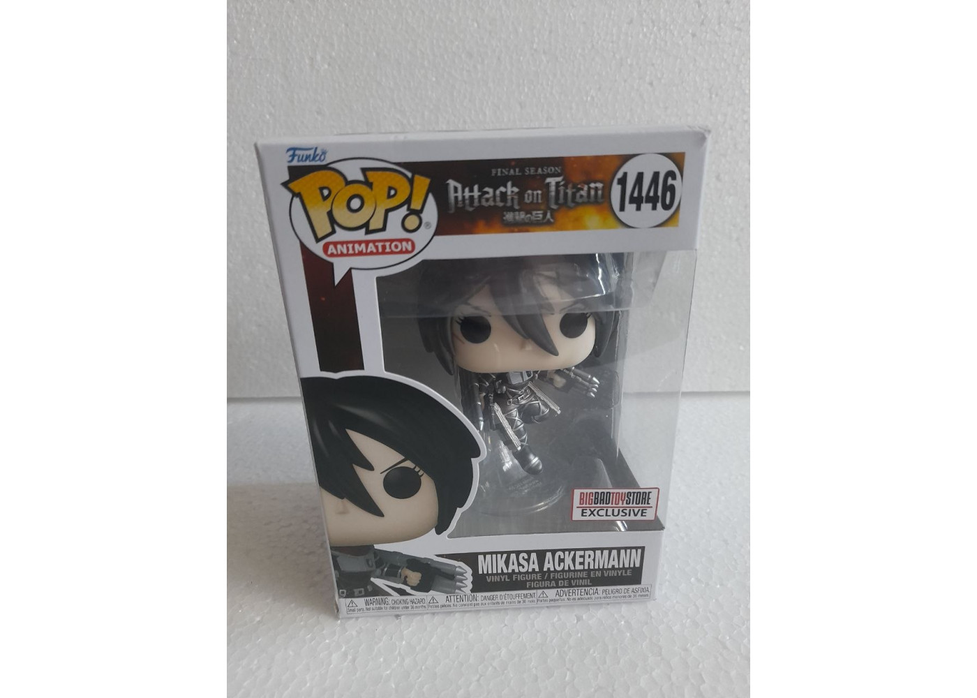 Фигурка Фанко Микаса Акерманн (Уценка) №1446 Attack on Titan Mikasa Ackermann Exclusive Funko BEX69372