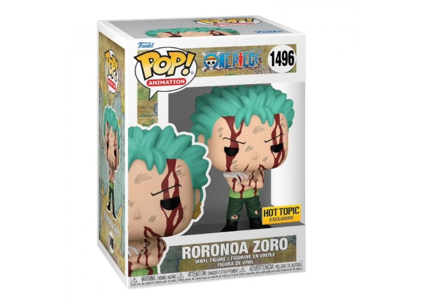 Фигурка Фанко Ророноа Зоро Ван-Пис №1496 One Piece Roronoa Zoro Hot Topic Exclusive Funko 76879