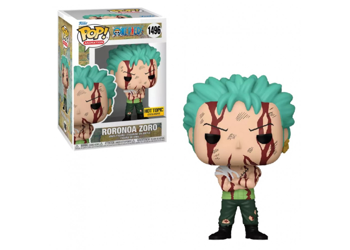 Фигурка Фанко Ророноа Зоро Ван-Пис №1496 One Piece Roronoa Zoro Hot Topic Exclusive Funko 76879