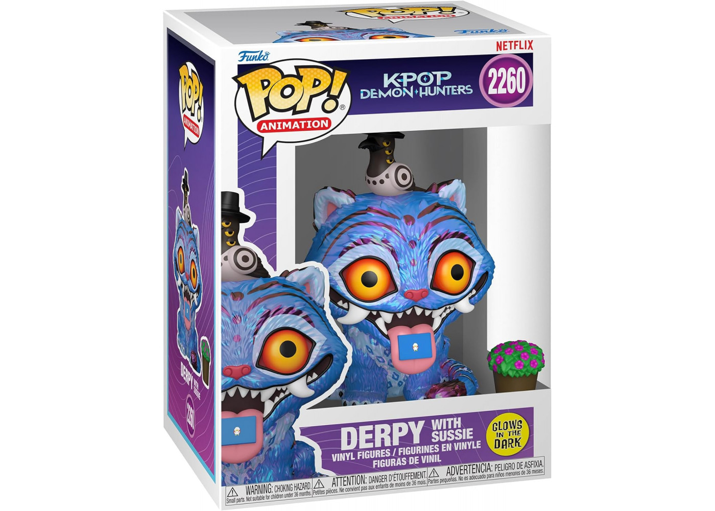 Фігурка Фанко Дерпі Мисливці на Демонів №2260 K-Pop Demon Hunters Derpy with Sussie Glow in the Dark Funko 94693