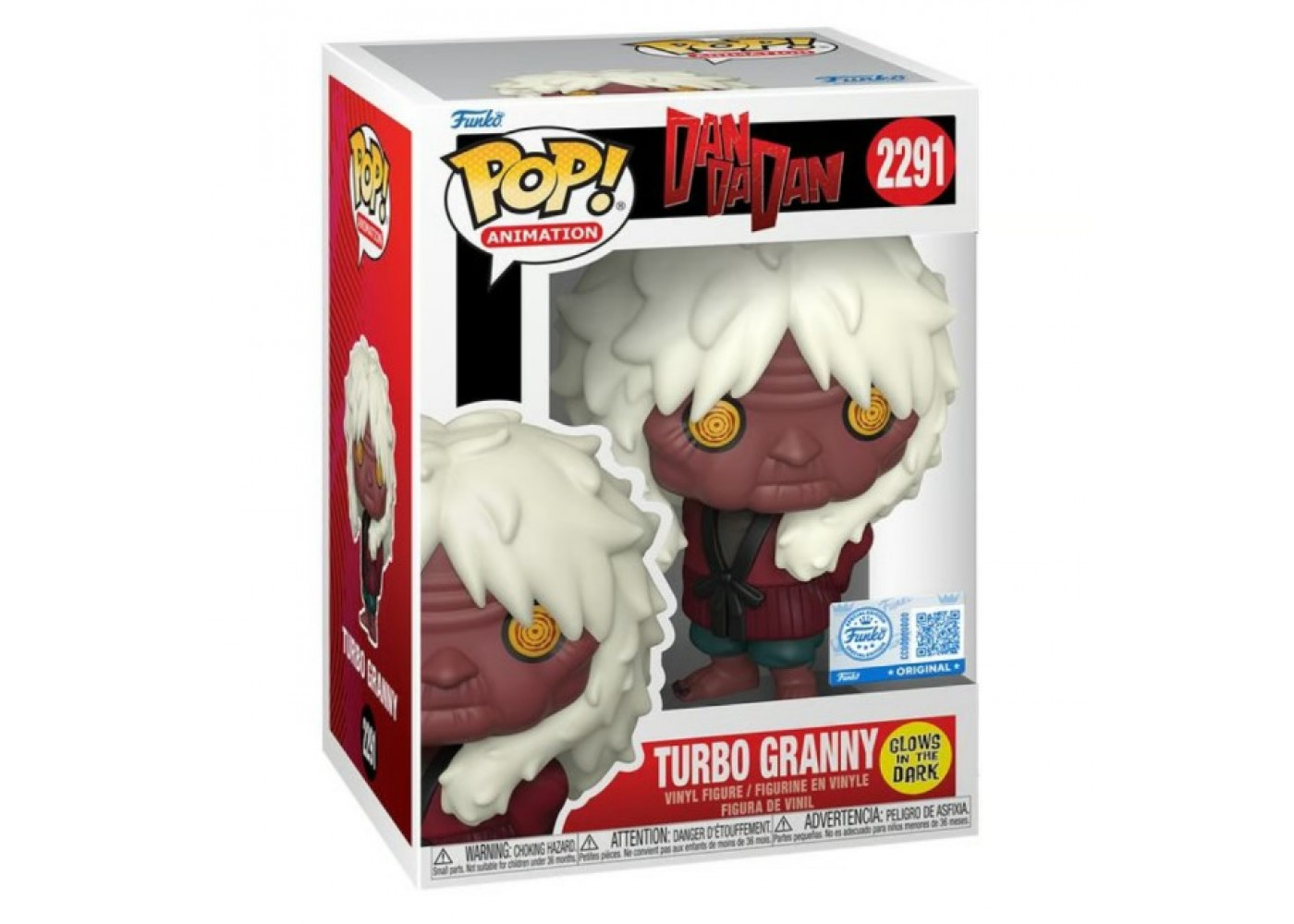 Фигурка Фанко Турбо-Бабка Дандадан №2291 Turbo Granny Dandadan Glow in the Dark Funko 92067