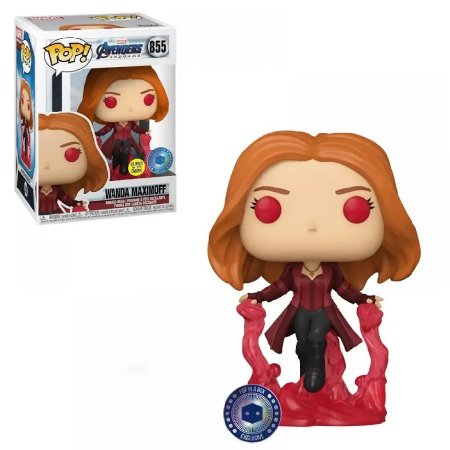 Фігурка Фанко Ванда Максимофф Марвел №855 Marvel Avengers Wanda Maximoff Glows In The Dark Exclusive Funko 556