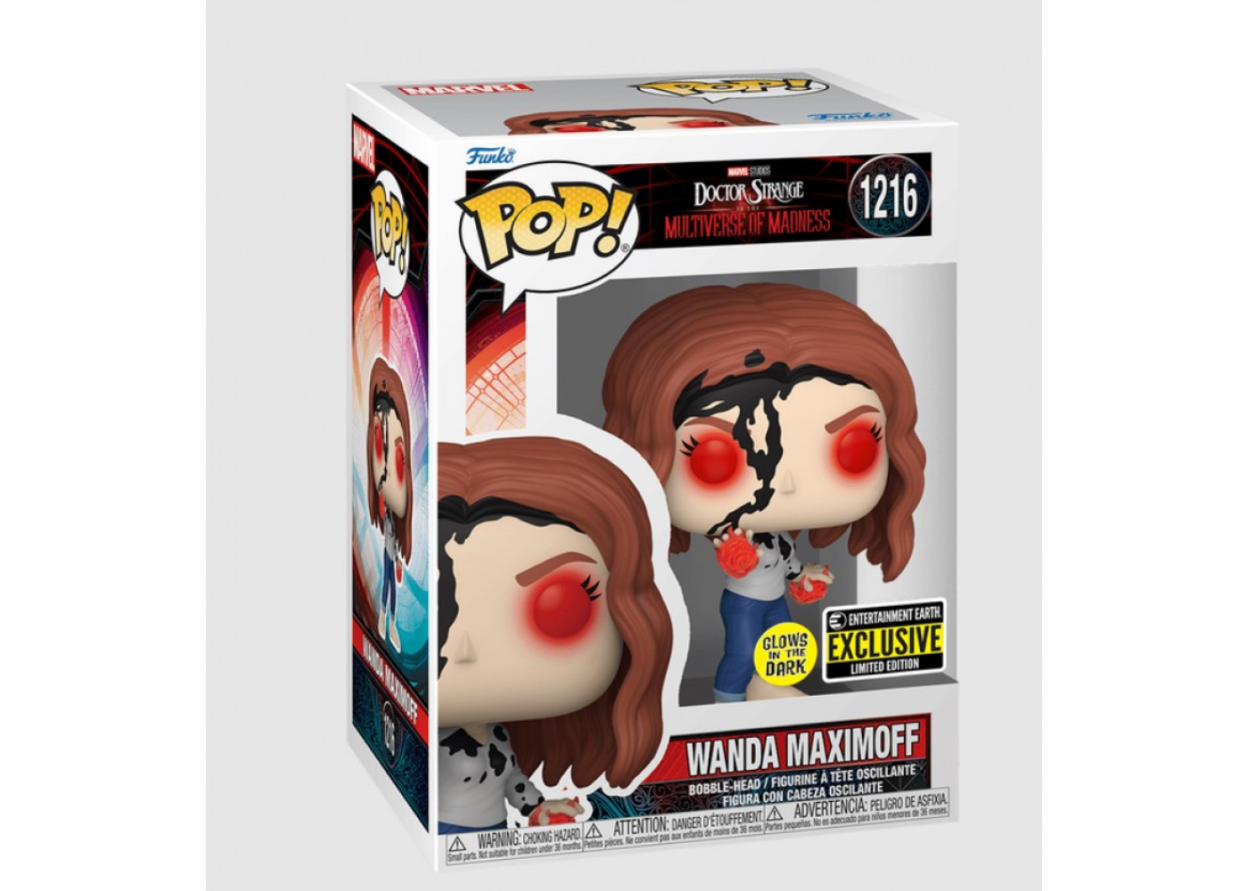 Фігурка Фанко Ванда Максимофф Марвел №1216 Marvel Wanda Maximoff Glows In The Dark Exclusive Funko 71062