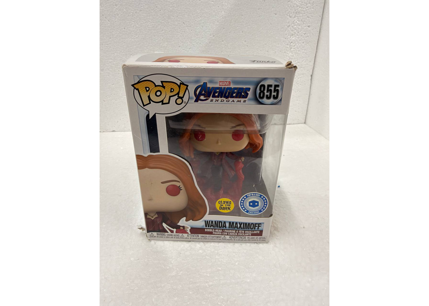 Фигурка Фанко Ванда Максимофф (Уценка) №855 Marvel Avengers Wanda Maximoff Glows In The Dark Funko B55642