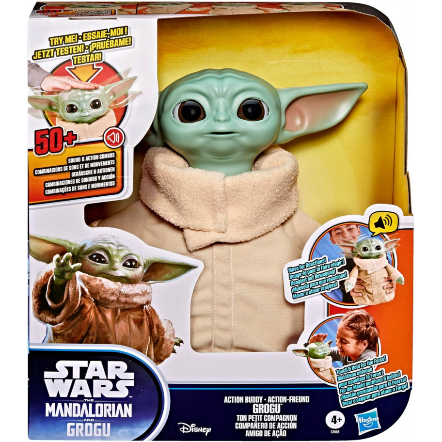 Інтерактивний Малюк Йода 25 см Зоряні Війни Star Wars The Mandalorian and Grogu Hasbro G3088