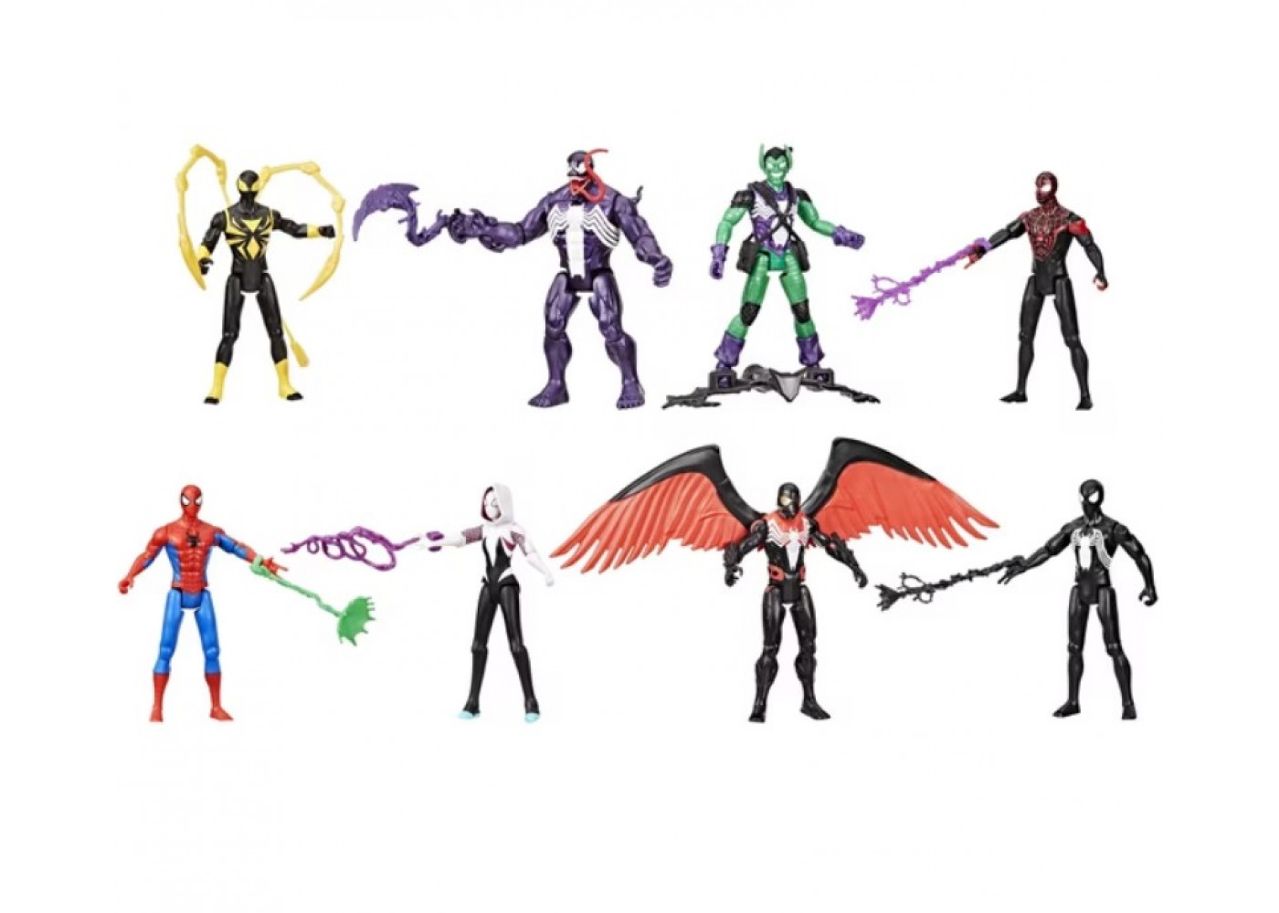 Набір Фігурок Марвел Веном Людина-Павук 8 шт Marvel Spider-Man VenomVersus Epic World of Action Hasbro 93354