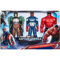 Набор Фигурок 30 см (Уценка) Капитан Америка Сокол и Красный Халк Titan Hero Marvel Avengers Hasbro BF9295