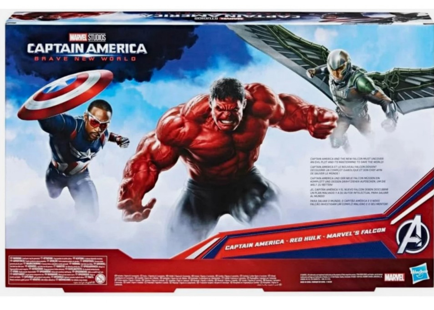 Набір Фігурок 30 см (Уцінка) Капітан Америка Сокіл та Червоний Халк Titan Hero Marvel Avengers Hasbro BF9295