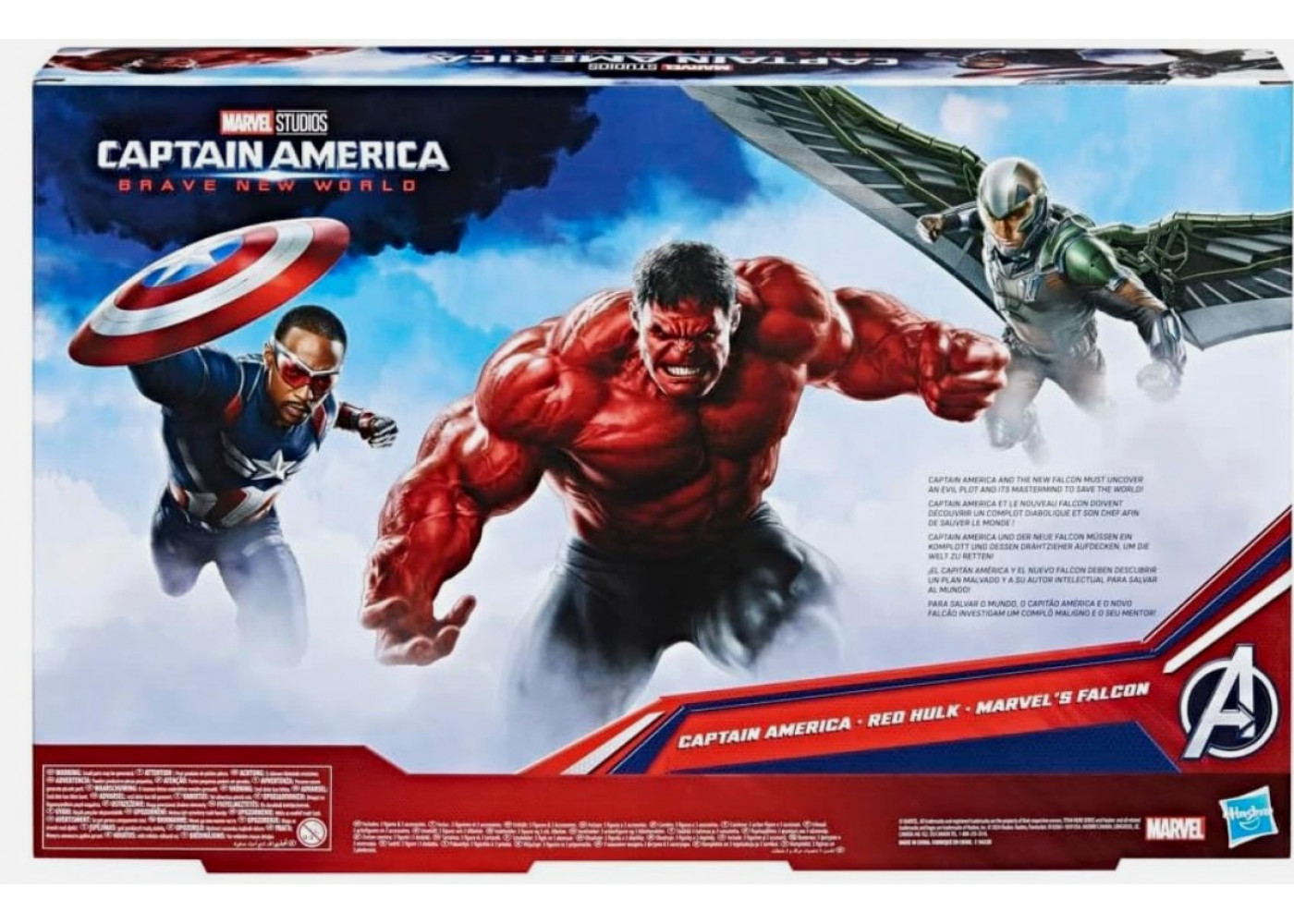 Набір Фігурок 30 см Капітан Америка Сокіл та Червоний Халк Titan Hero Marvel Avengers Hasbro F9295