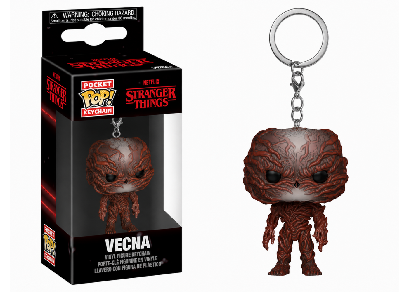 Брелок Фігурка Фанко Векна Дивні Дива Stranger Things Vecna Keychain Funko 90285