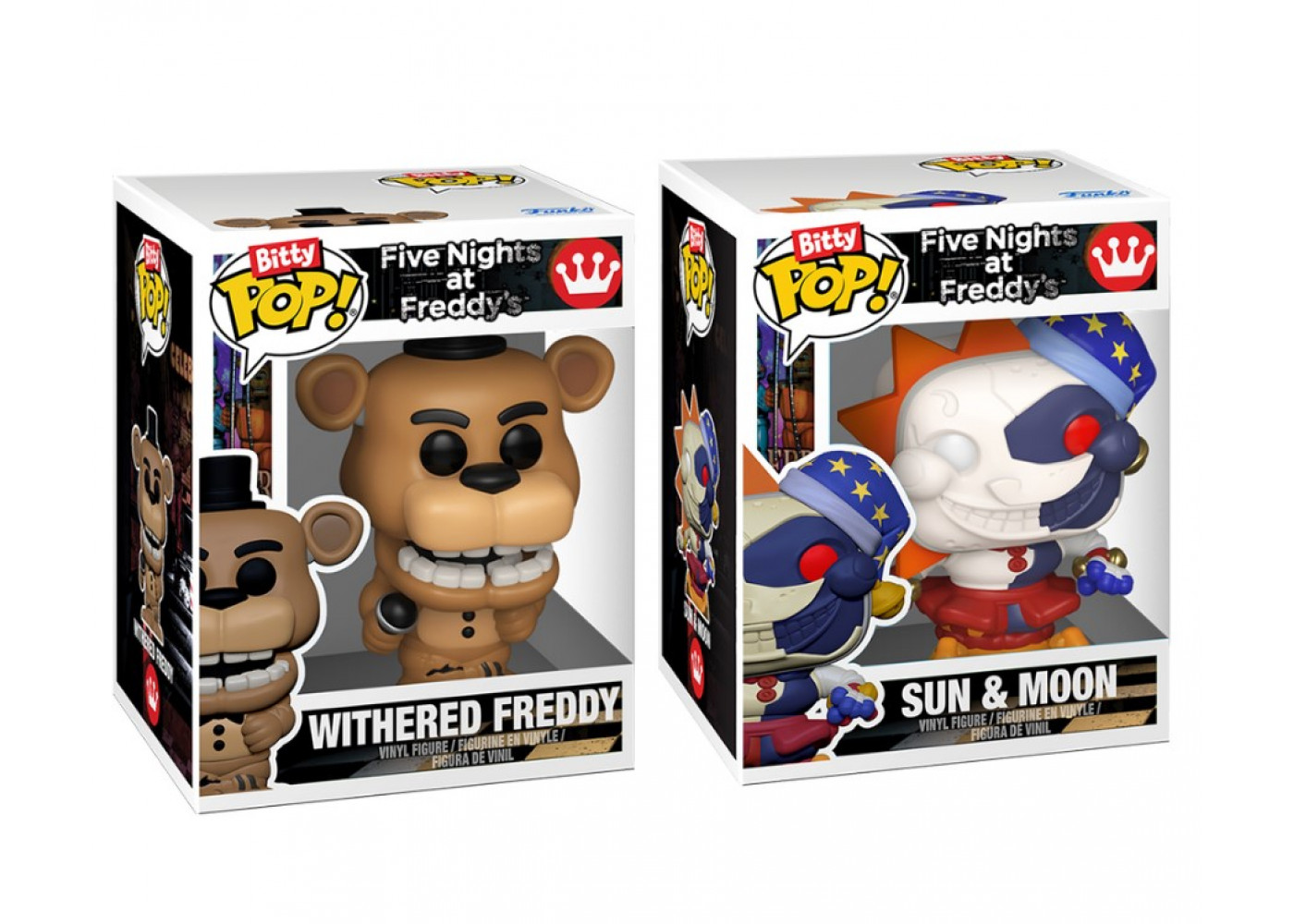 Фанко Битти Пять Ночей с Фредди Five Nights at Freddy's Withered Freddy and Sun and Moon Bitty Pop Funko 94080