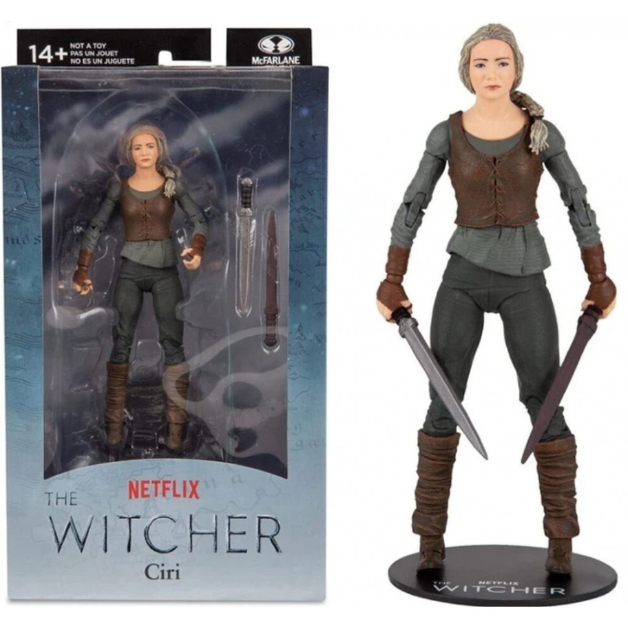Фигурка Цири Ведьмак Геральт из Ривии Нетфликс Netflix The Witcher Ciri McFarlane 13808