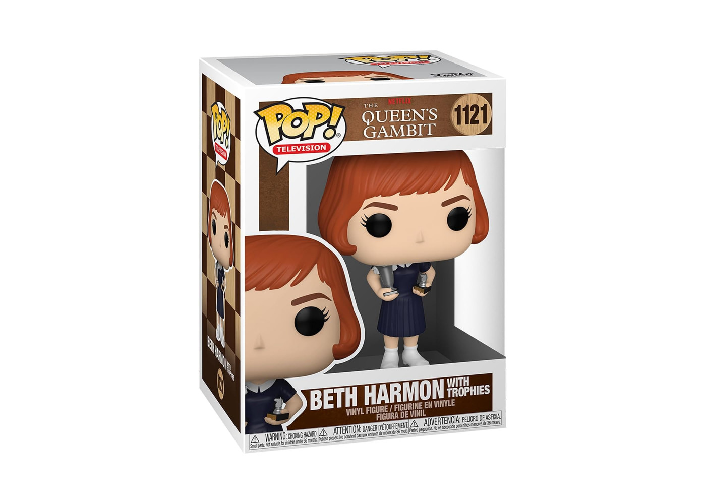 Фигурка Фанко Бет Хармон Ход Королевы №1121 Netflix Queens Gambit Beth Harmon with Trophies Funko 57690
