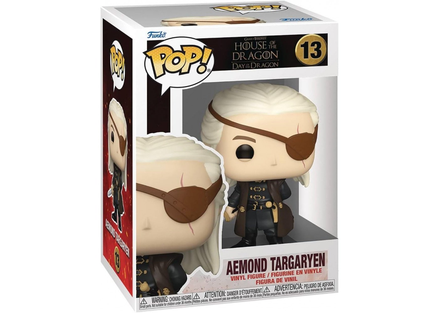 Фігурка Фанко (Уцінка) Еймон Таргарієн Дім Дракона №13 House of Dragon Aemond Targaryen Funko B76471