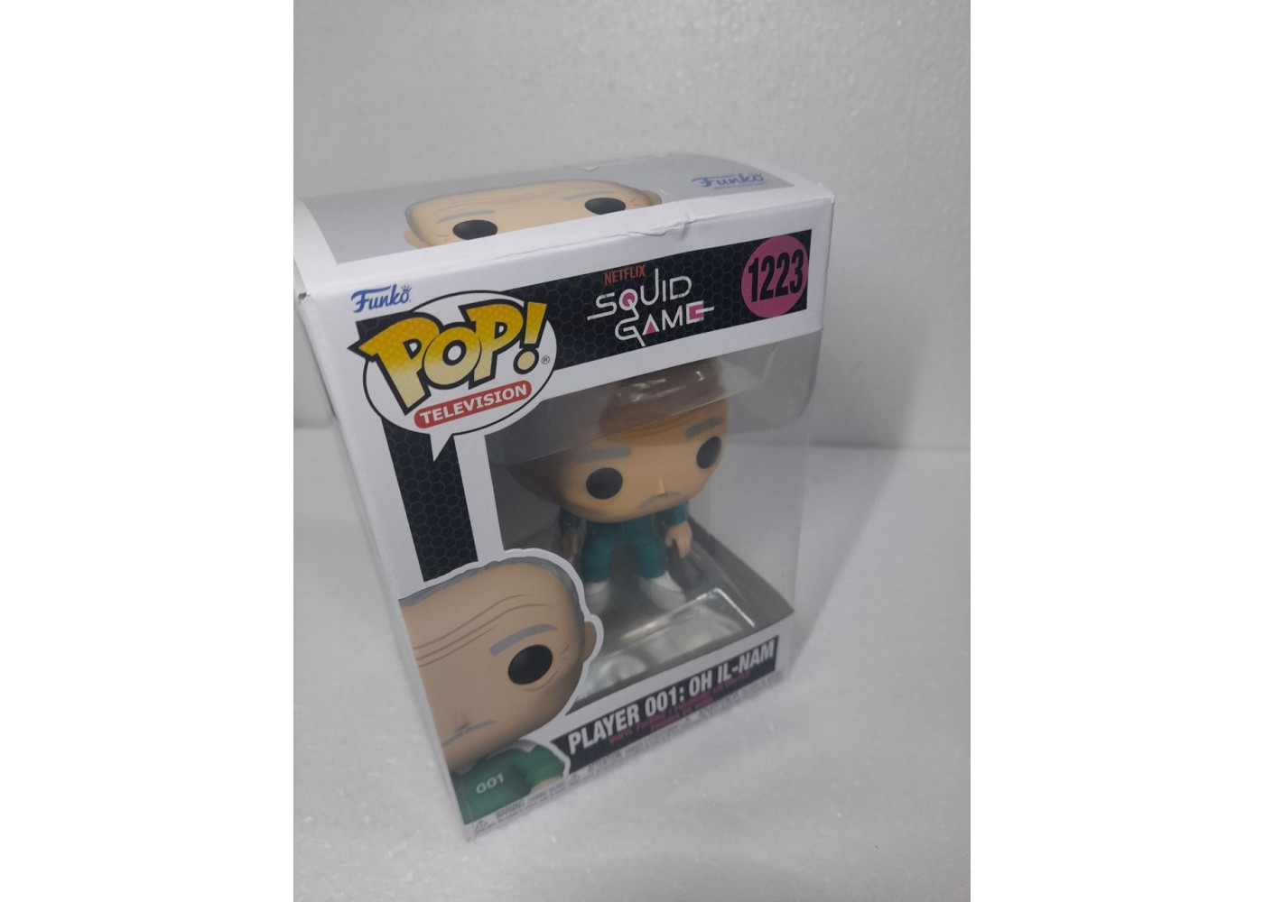 Фігурка Фанко (Уцінка) Гра в Кальмара Гравець 001 №1223 Squid Game Player 001 Oh IL-Nam Funko B64796