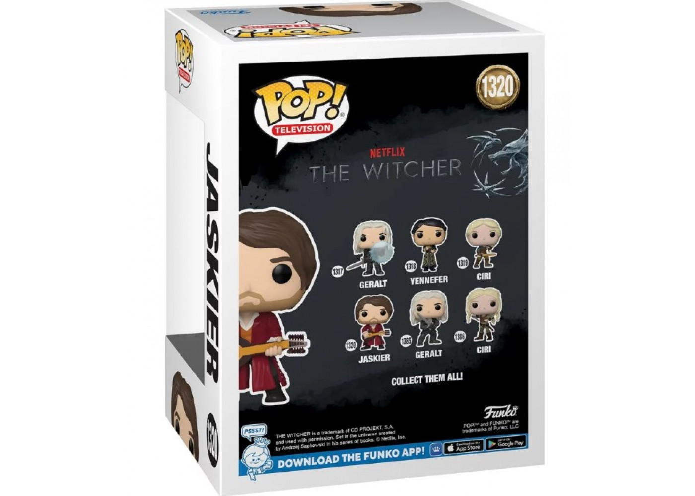 Фигурка Фанко Лютик Ведьмак (Уценка) №1320 Witcher Jaskier with Chase Funko B67425