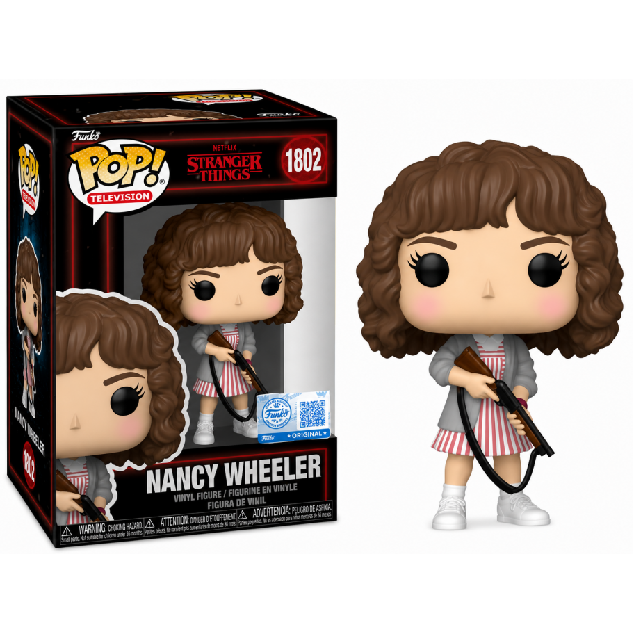 Фігурка Фанко Ненсі з Рушницею Дивні Дива №1802 Stranger Things Nancy Wheeler with Shotgun Funko 88650