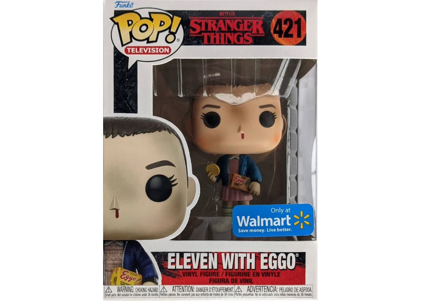 Фігурка Фанко Одинадцять Дивні Дива №421 Stranger Things Eleven with Eggo Funko 69118
