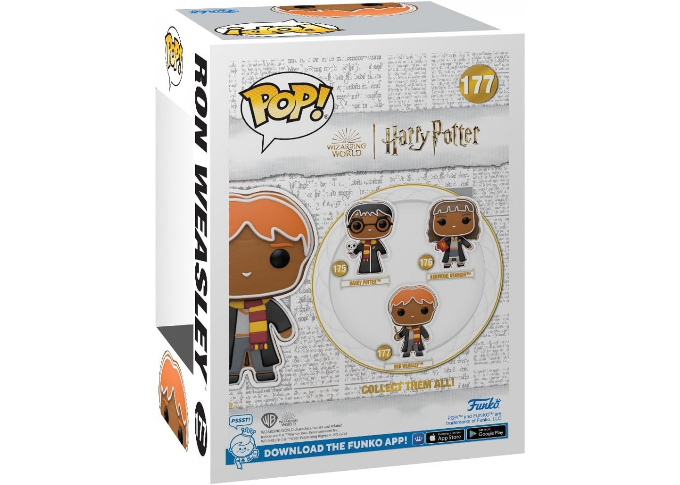 Фігурка Фанко Рон Візлі Гаррі Поттер №177 Harry Potter Ron Weasley Gingerbread Funko 80020