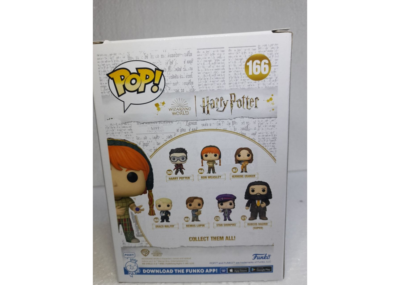 Фігурка Фанко Рон Візлі Гаррі Поттер та В'язень Азкабану (Уцінка) №166 Harry Potter Ron Weasley Funko B76006