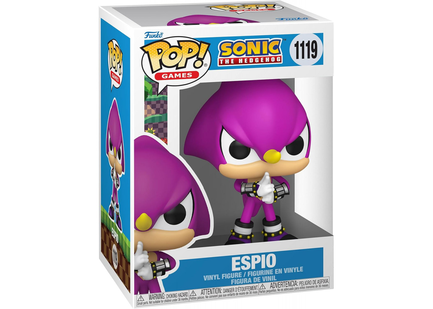 Фигурка Фанко Ёж Соник Эспио №1119 Sonic The Hedgehog Espio Funko 88395