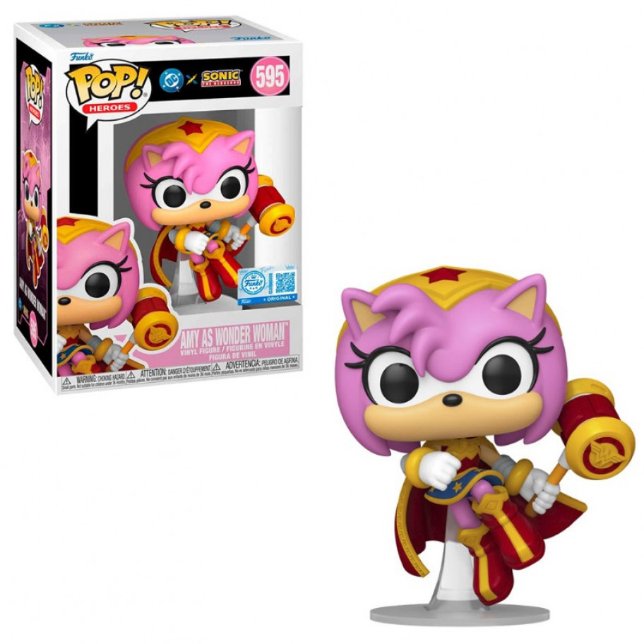 Фігурка Фанко Емі Роуз у ролі Чудо-Жінки Їжак Сонік №595 Sonic The Hedgehog DC Amy as Wonder Woman Funko 88907