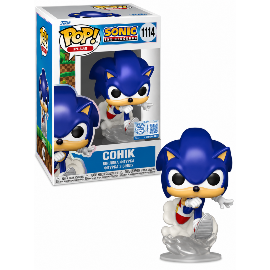 Фігурка Фанко Їжак Сонік №1114 Sonic The Hedgehog Sonic Funko 87228
