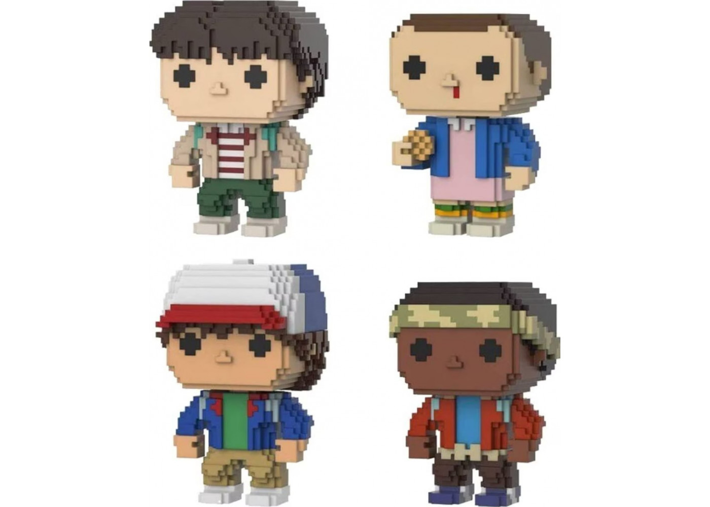 Фигурки Фанко Одиннадцать Майк Дастин Лукас 8-Bit Stranger Things Eleven Mike Dustin Lucas Funko 63729