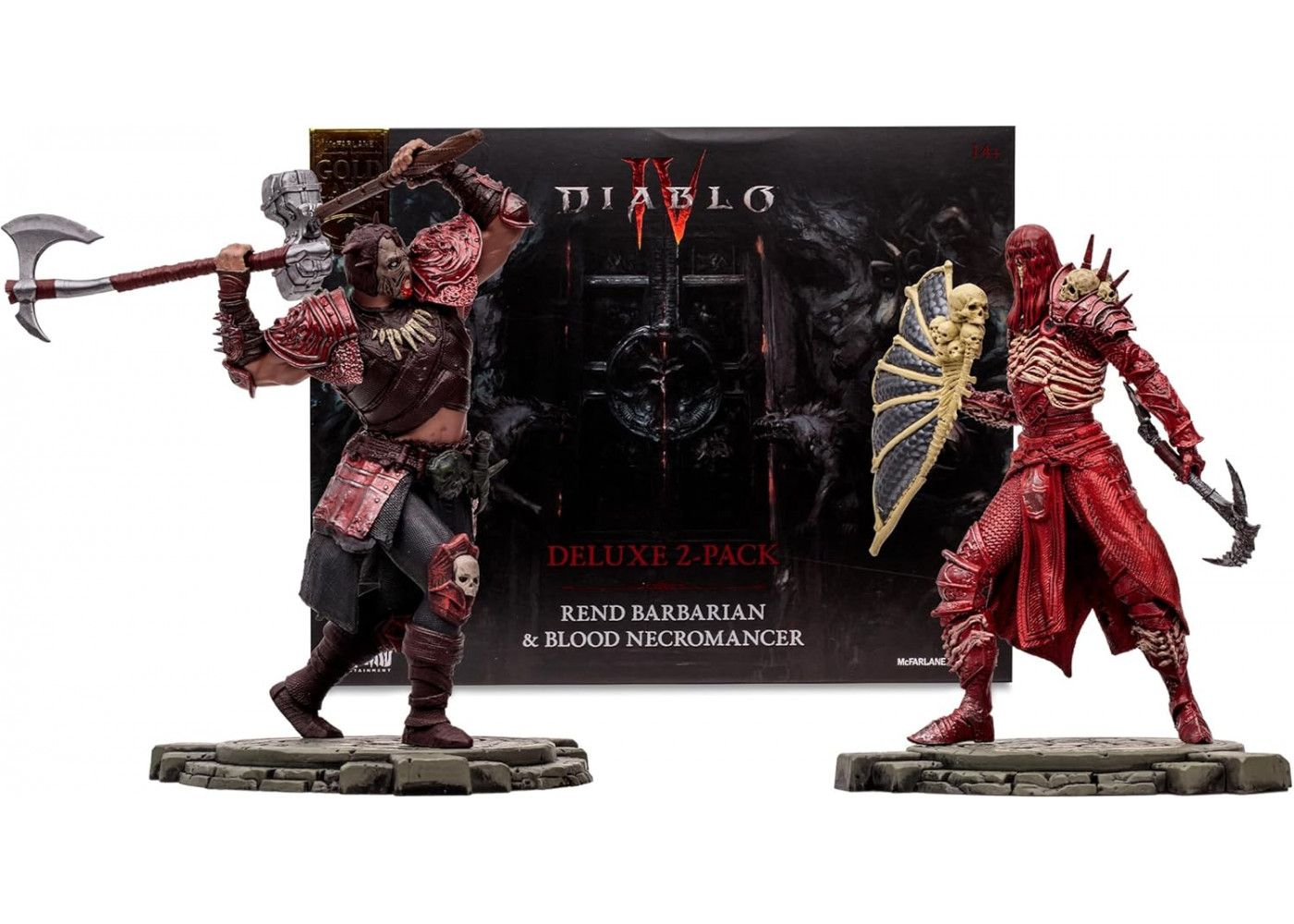 Фигурка Диабло IV Варвар и Некромант Diablo IV Rend Barbarian  Blood Necromancer McFarlane 16731