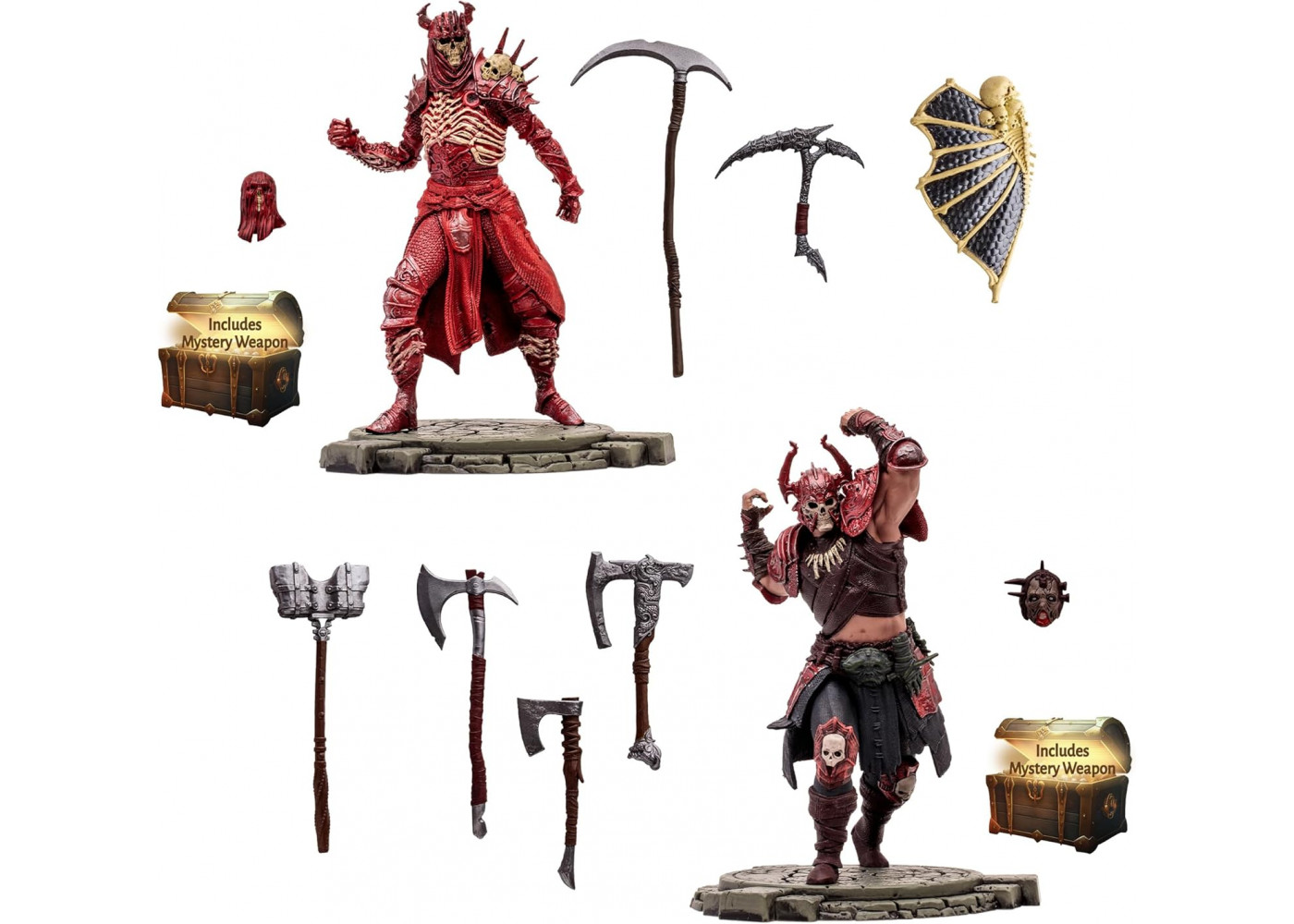 Фигурка Диабло IV Варвар и Некромант Diablo IV Rend Barbarian  Blood Necromancer McFarlane 16731