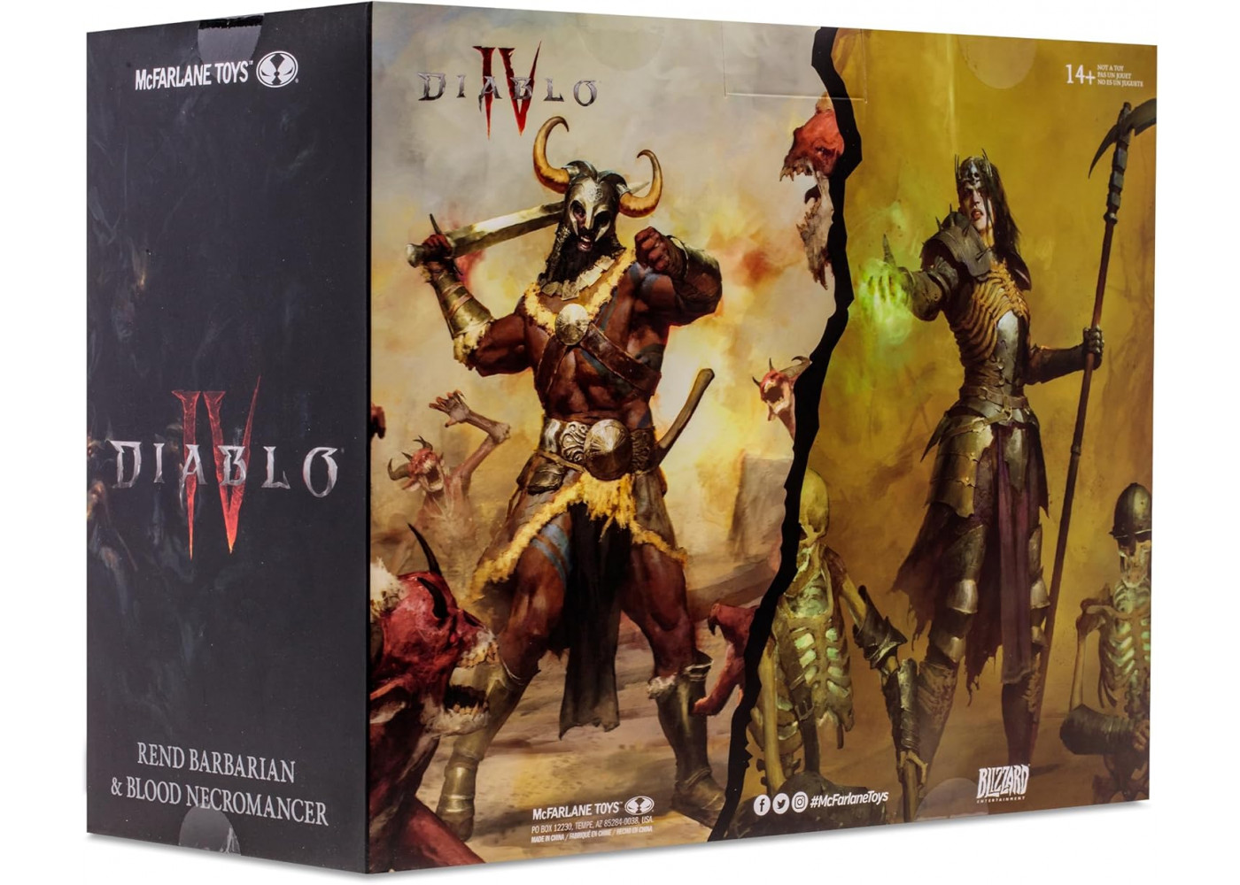 Фигурка Диабло IV Варвар и Некромант Diablo IV Rend Barbarian  Blood Necromancer McFarlane 16731