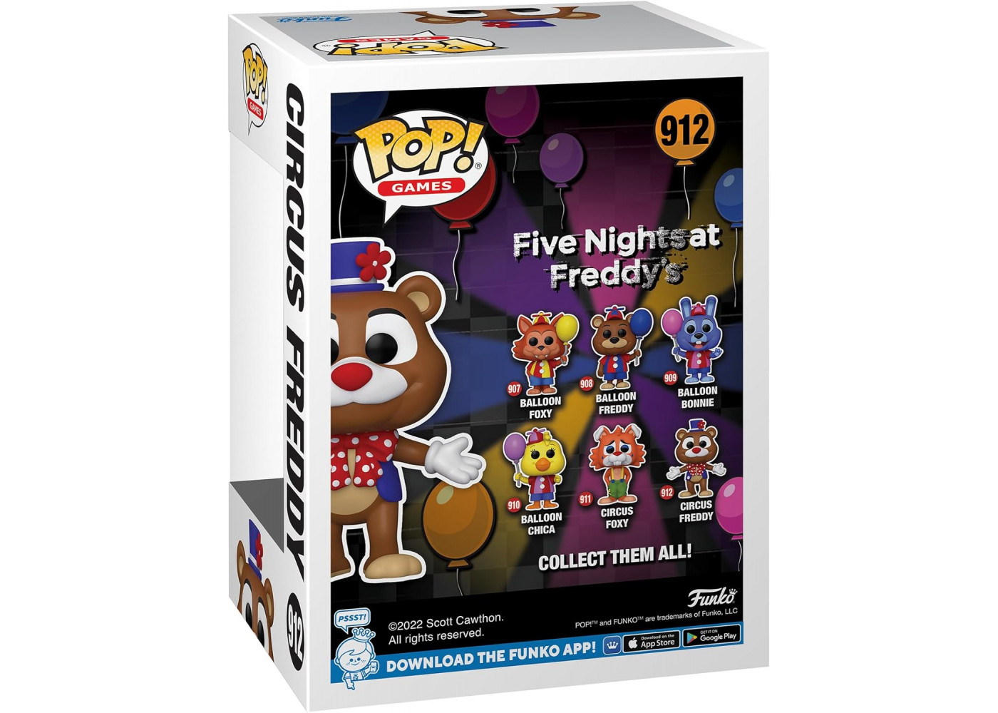 Фигурка Фанко Цирк Фредди Пять ночей с Фредди №912 Five Nights at Freddy's Circus Freddy Fazbear Funko 67630