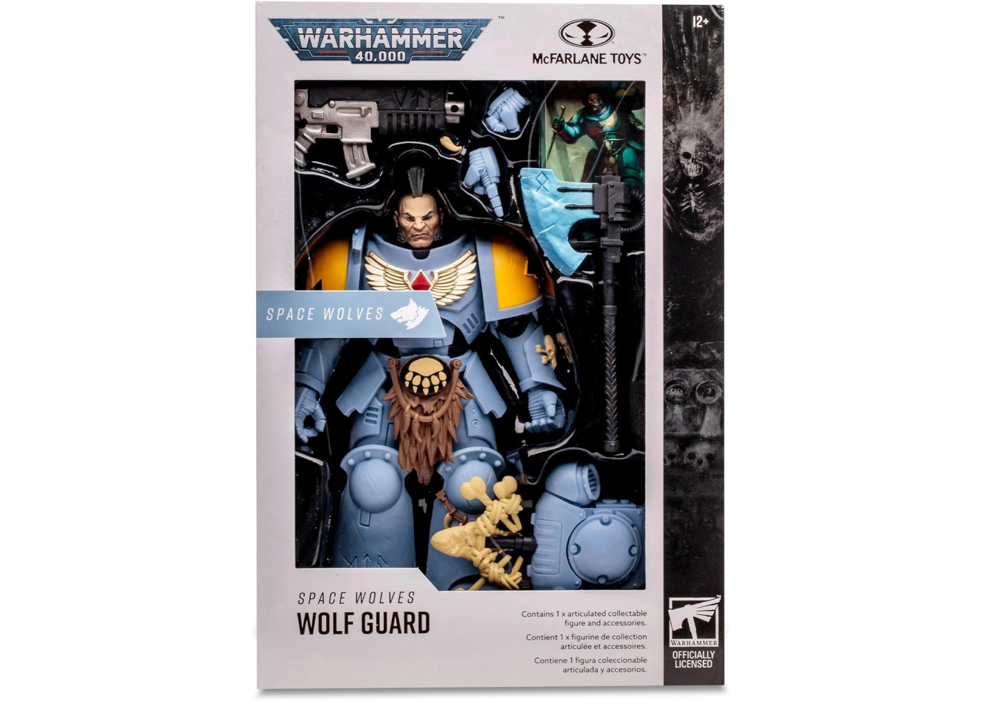 Фигурка Вархаммер Воин Волчьей гвардии Warhammer Space Wolves Wolf Guard McFarlane 10932