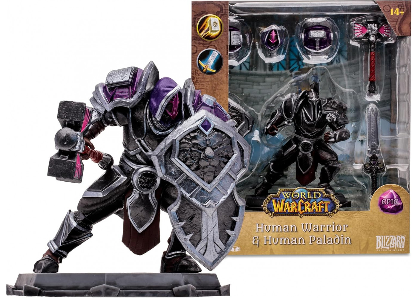 Фігурка Варкрафт Людина Воїн-Паладін World of Warcraft Human: Warrior/Paladin (Epic) McFarlane 16688