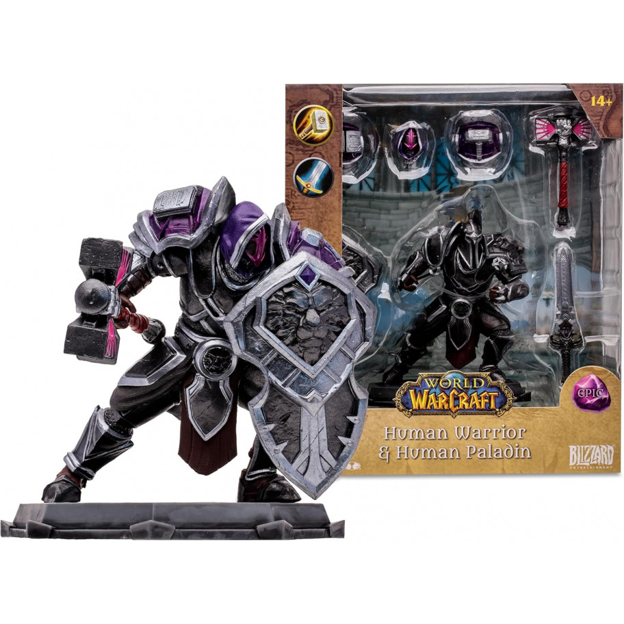 Фігурка Варкрафт Людина Воїн-Паладін World of Warcraft Human: Warrior/Paladin (Epic) McFarlane 16688