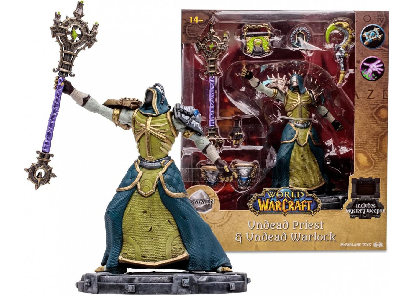 Фігурка Варкрафт Нежить Жрець-Чорнокнижник World of Warcraft Undead: Priest/Warlock (Common) McFarlane B16674
