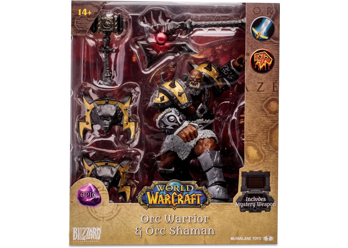 Фігурка Варкрафт Орк Воїн-Шаман World of Warcraft Orc: Shaman/Warrior (Epic) McFarlane 16683