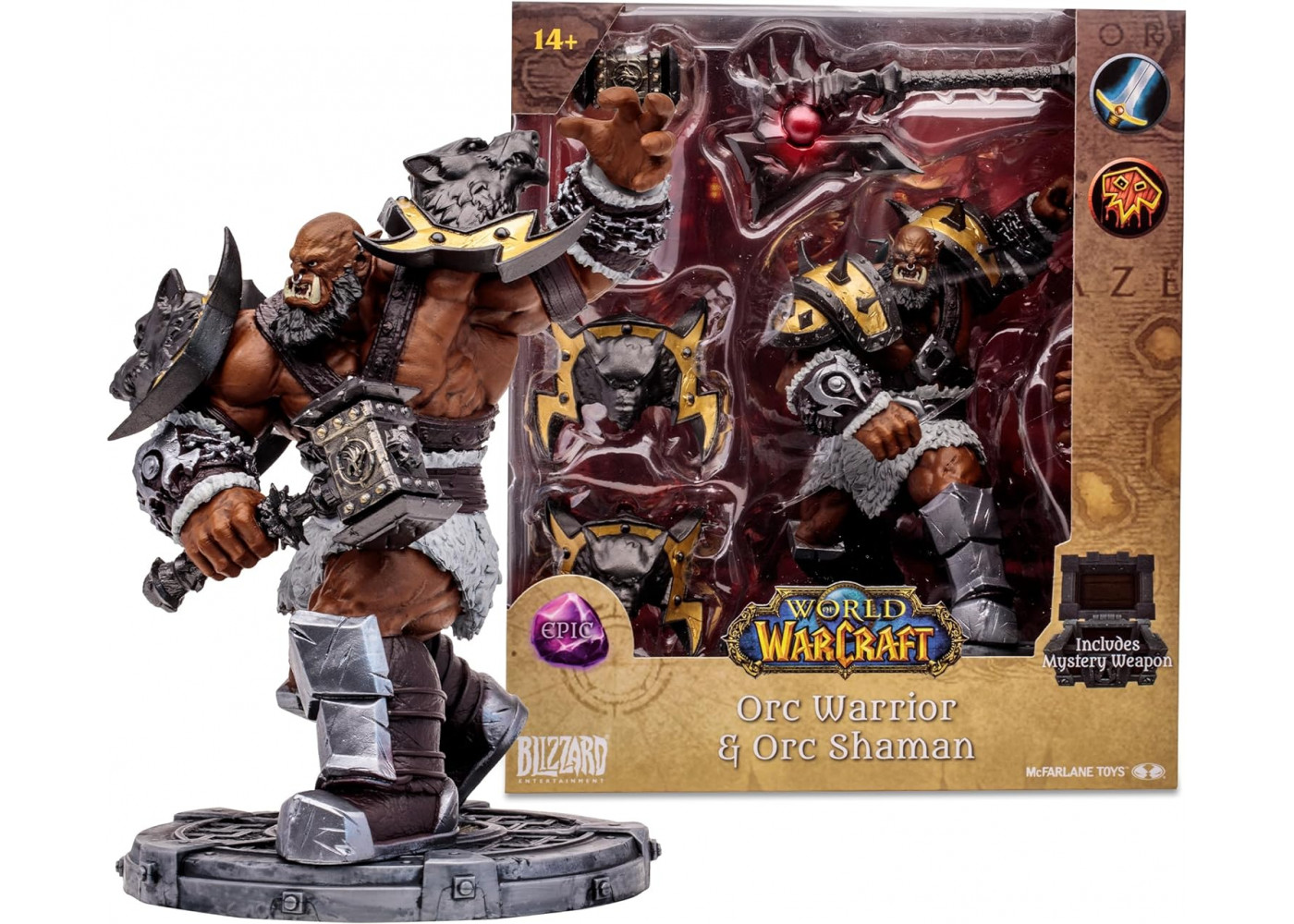 Фігурка Варкрафт Орк Воїн-Шаман World of Warcraft Orc: Shaman/Warrior (Epic) McFarlane 16683
