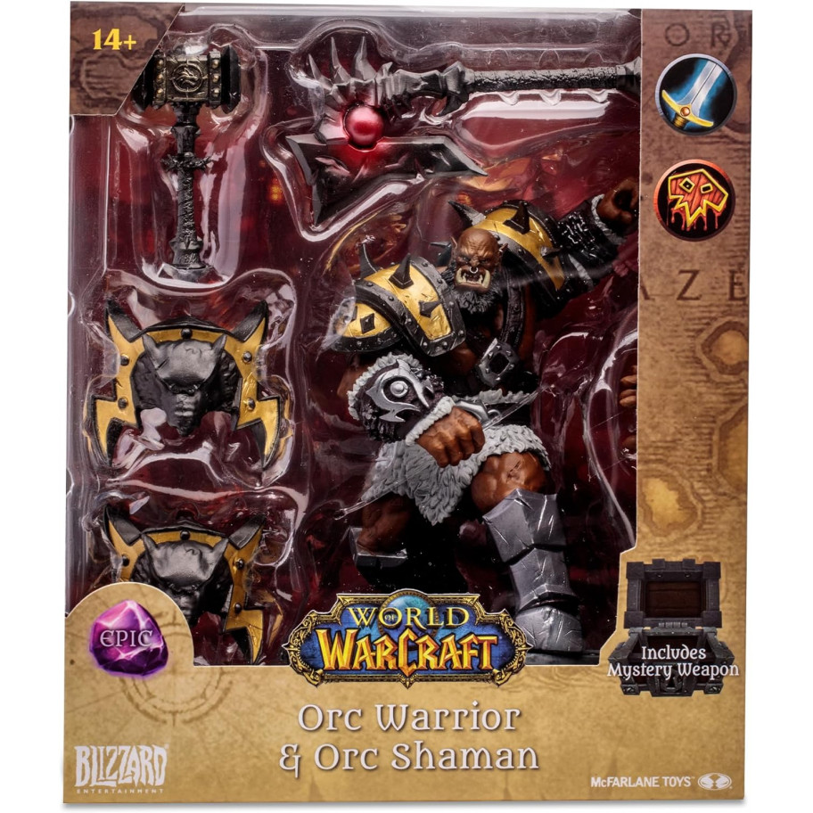 Фігурка Варкрафт Орк Воїн-Шаман World of Warcraft Orc: Shaman/Warrior (Epic) McFarlane 16683