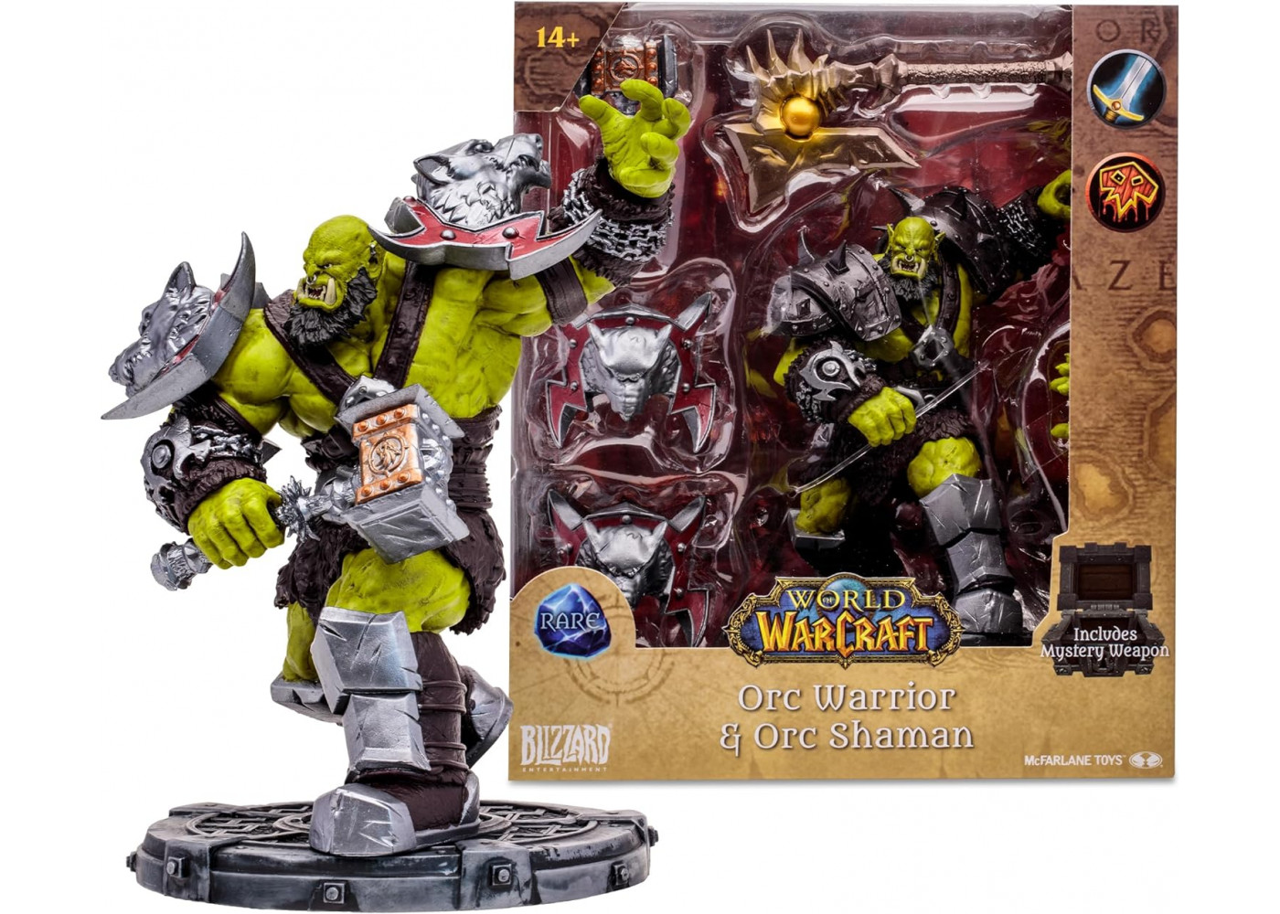 Фігурка Варкрафт Орк Воїн-Шаман World of Warcraft Orc: Shaman/Warrior (Rare) McFarlane 16684