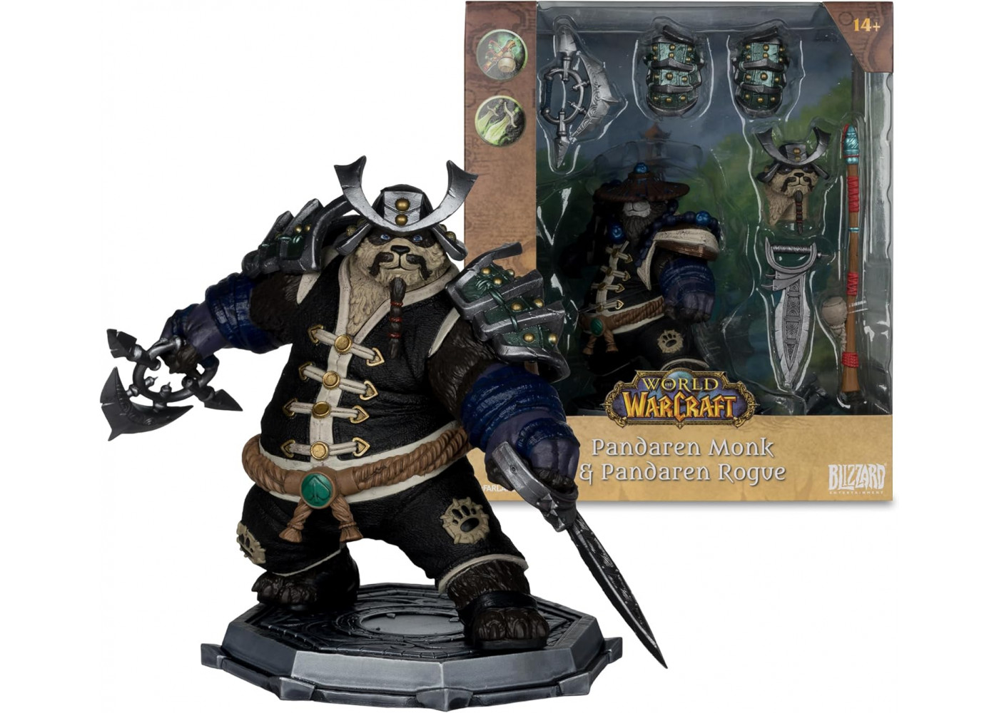 Фігурка Варкрафт Пандарен Монах та Шахрай World of Warcraft Pandaren: Monk & Rogue McFarlane 16677