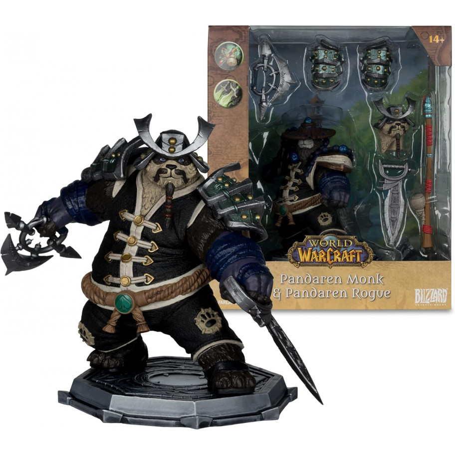 Фігурка Варкрафт Пандарен Монах та Шахрай World of Warcraft Pandaren: Monk & Rogue McFarlane 16677