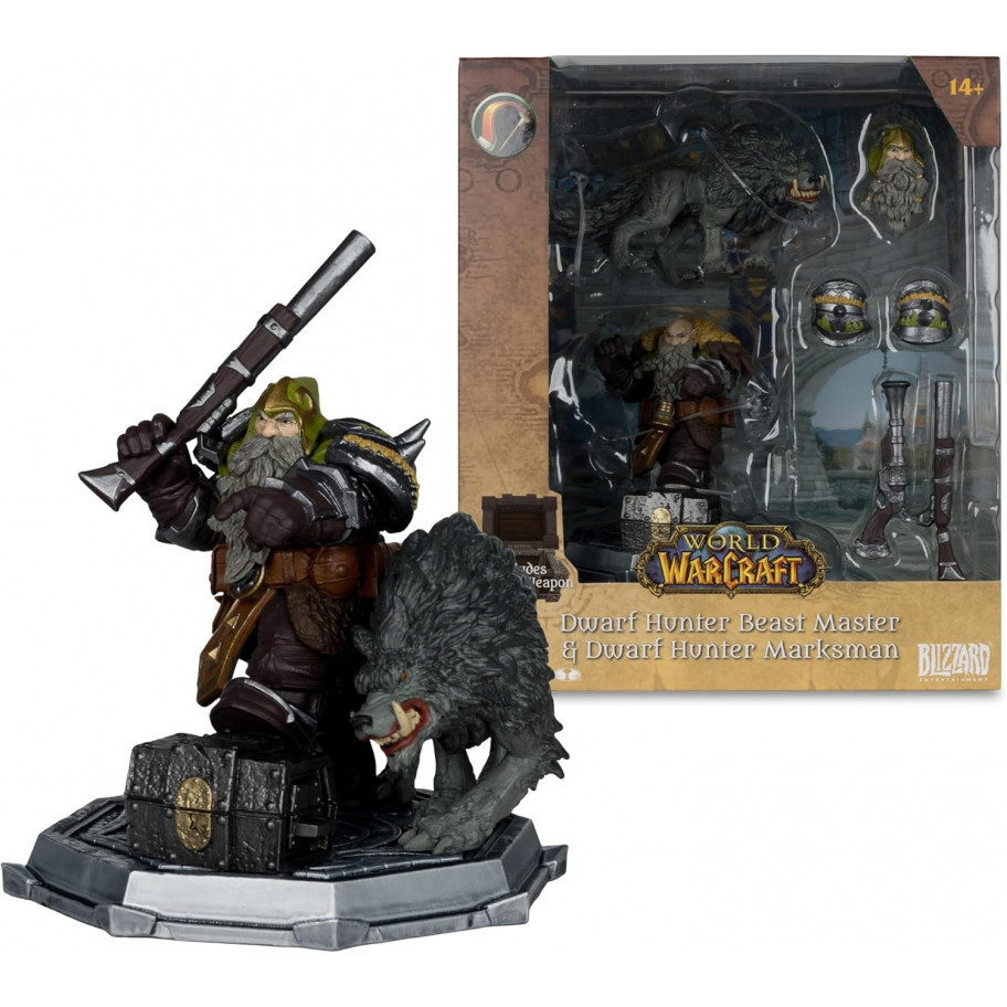 Фигурка Варкрафт World of Warcraft Драфт Хантер Dwarf Hunter: Beast Master & Marksman McFarlane 16676