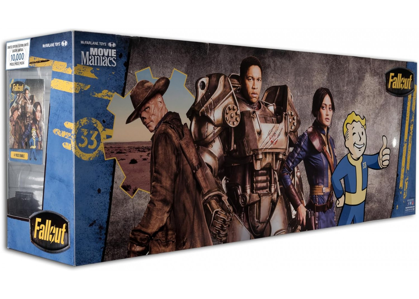 Набір Фігурок Фоллаут 4 шт Люсі Максимус Гуль Хлопець з Скрині Fallout Lucy Maximus The Ghoul Vault Boy McFarlane 14097