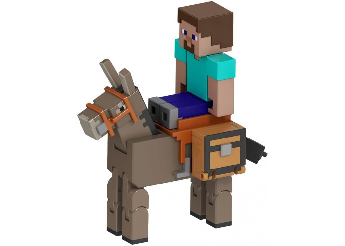 Набор игрушек Майнкрафт Стив и Осёл Minecraft Steve and Donkey Mattel JCN54