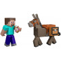 Набор игрушек Майнкрафт Стив и Осёл Minecraft Steve and Donkey Mattel JCN54