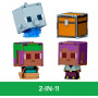 Набор 2 в 1 Майнкрафт Парусник и Дельфин 9,5 см Minecraft Flippin’ Figs Mattel JCY31