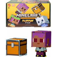 Набор 2 в 1 Майнкрафт Парусник и Дельфин 9,5 см Minecraft Flippin’ Figs Mattel JCY31